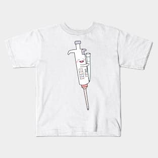 Cute Micropipette with Lovely Tip laboratory Kids T-Shirt